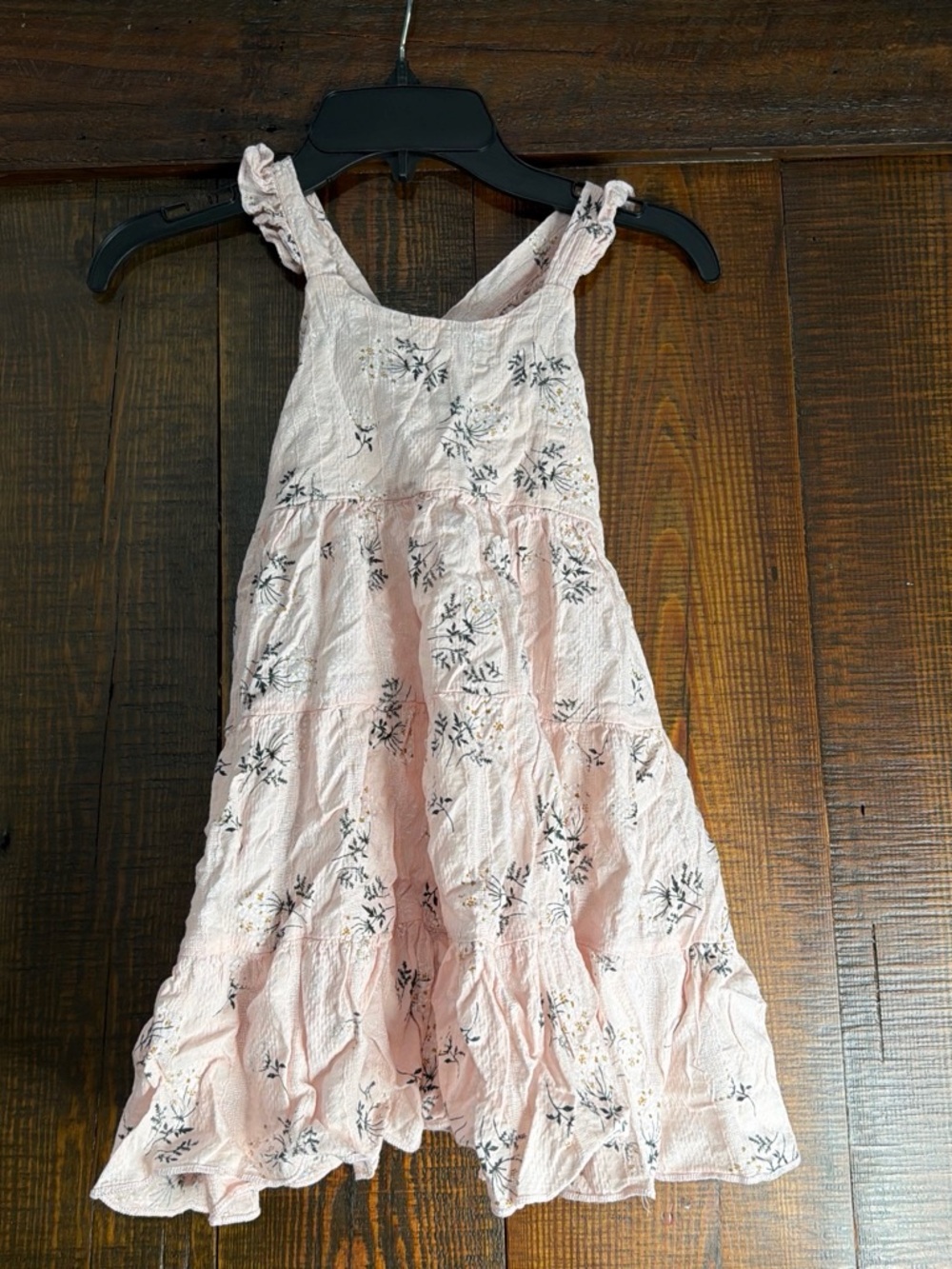 Girls' Pink Floral Sundress